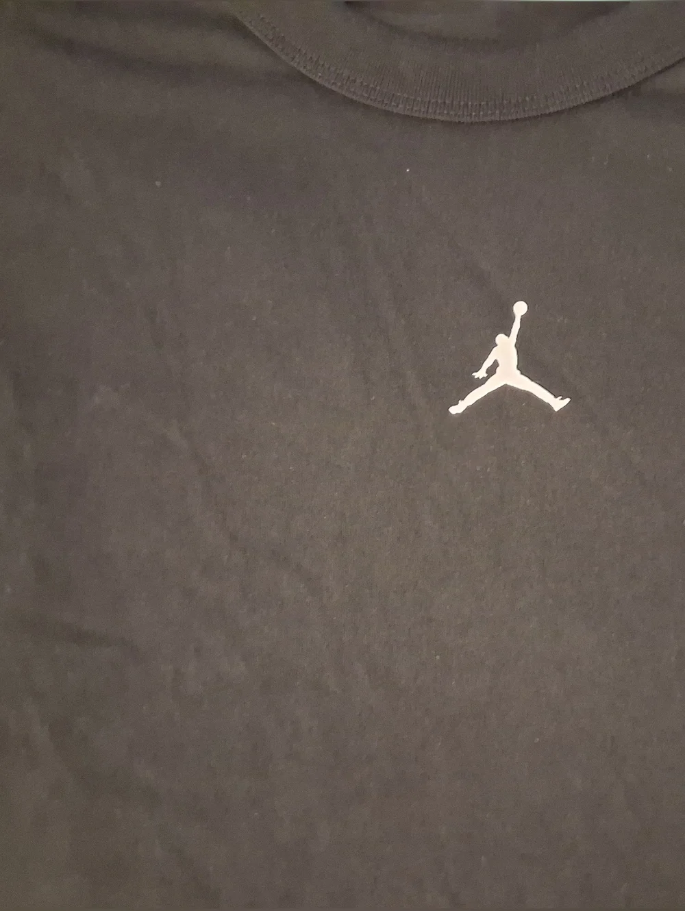 Jordan Black Sleeveless Muscle Tank with White Jumpman